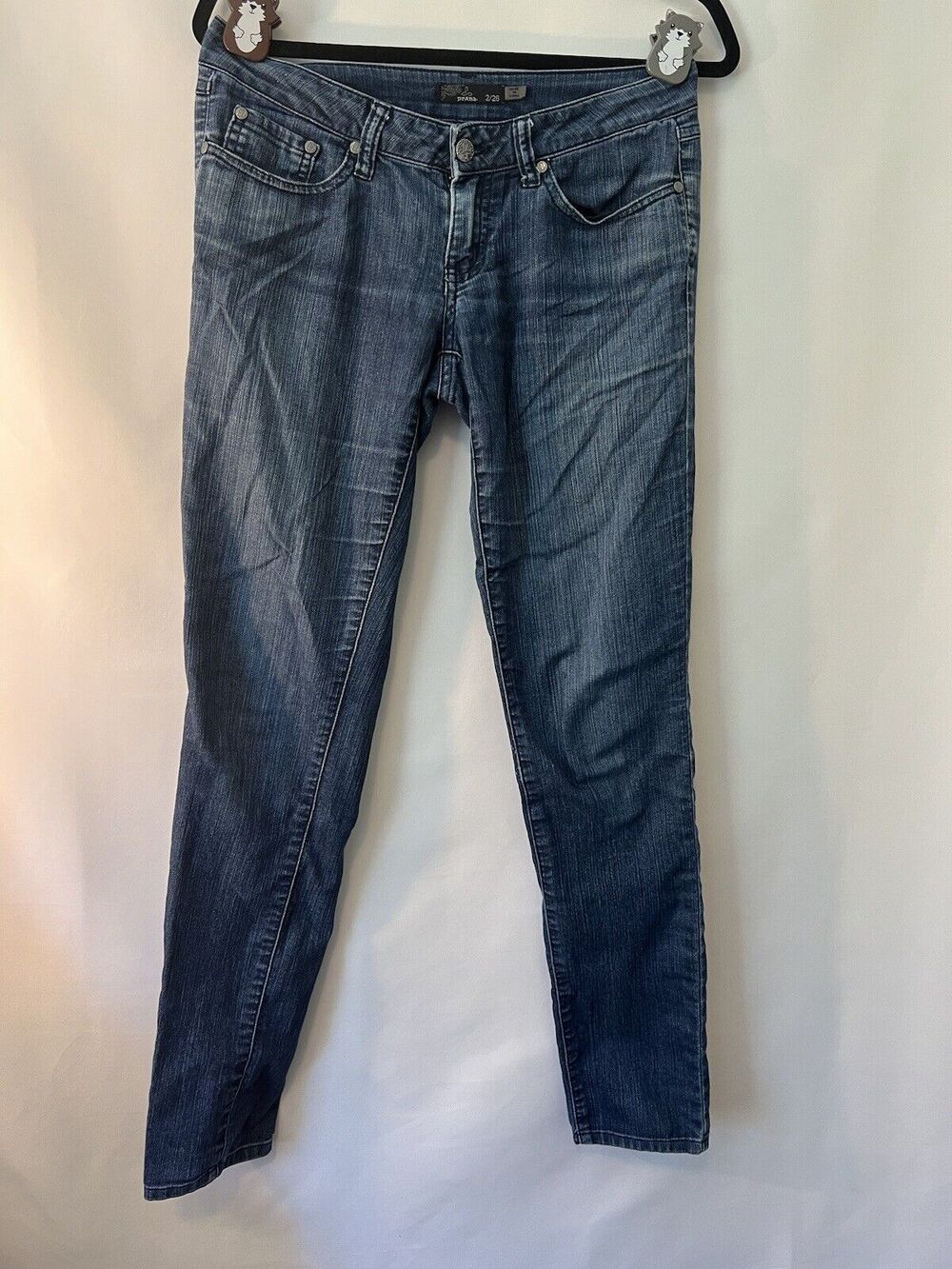 Prana Jeans Women's Size 2/26 Blue Kara Slim Leg Pants Organic Cotton 30x 31